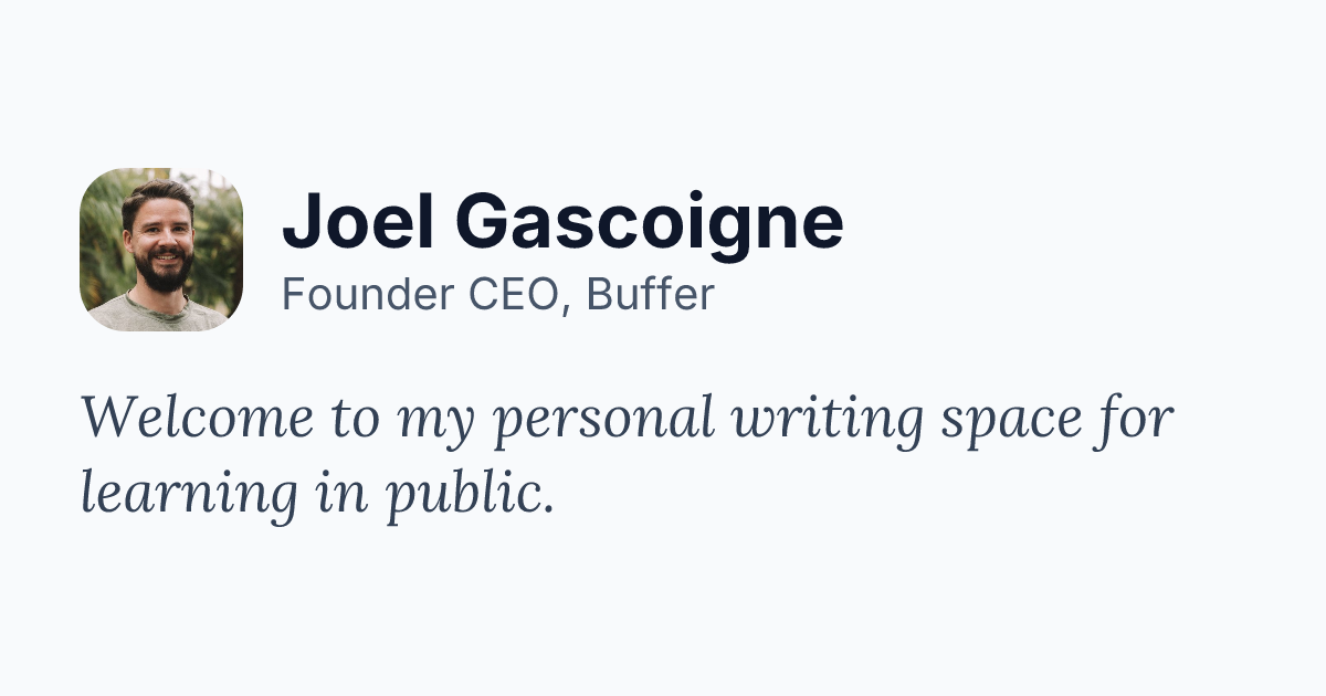 Screenshot or Official Image for joel.is - Joel Gascoigne